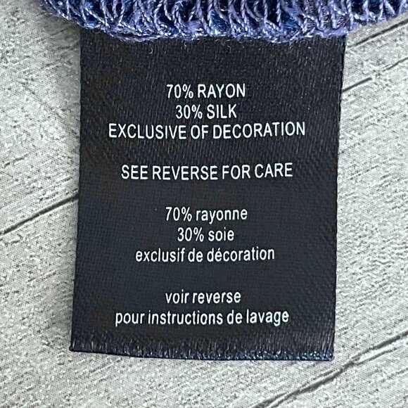 🌺 Patterson J. Kincaid Velvet Boho Brocade Print Open Back Sheer Blouse Size S - Picture 10 of 12